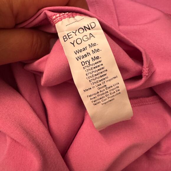 New Beyond Yoga Refocus Spacedye Mini Dress Pink Round Neck Sleeveless Sz XL - Picture 10 of 11